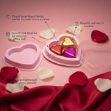 Pink Heart Shape Chocolate Box with Transparent Lid | Gift Box for Chocolates & Gifting | Pack of 25