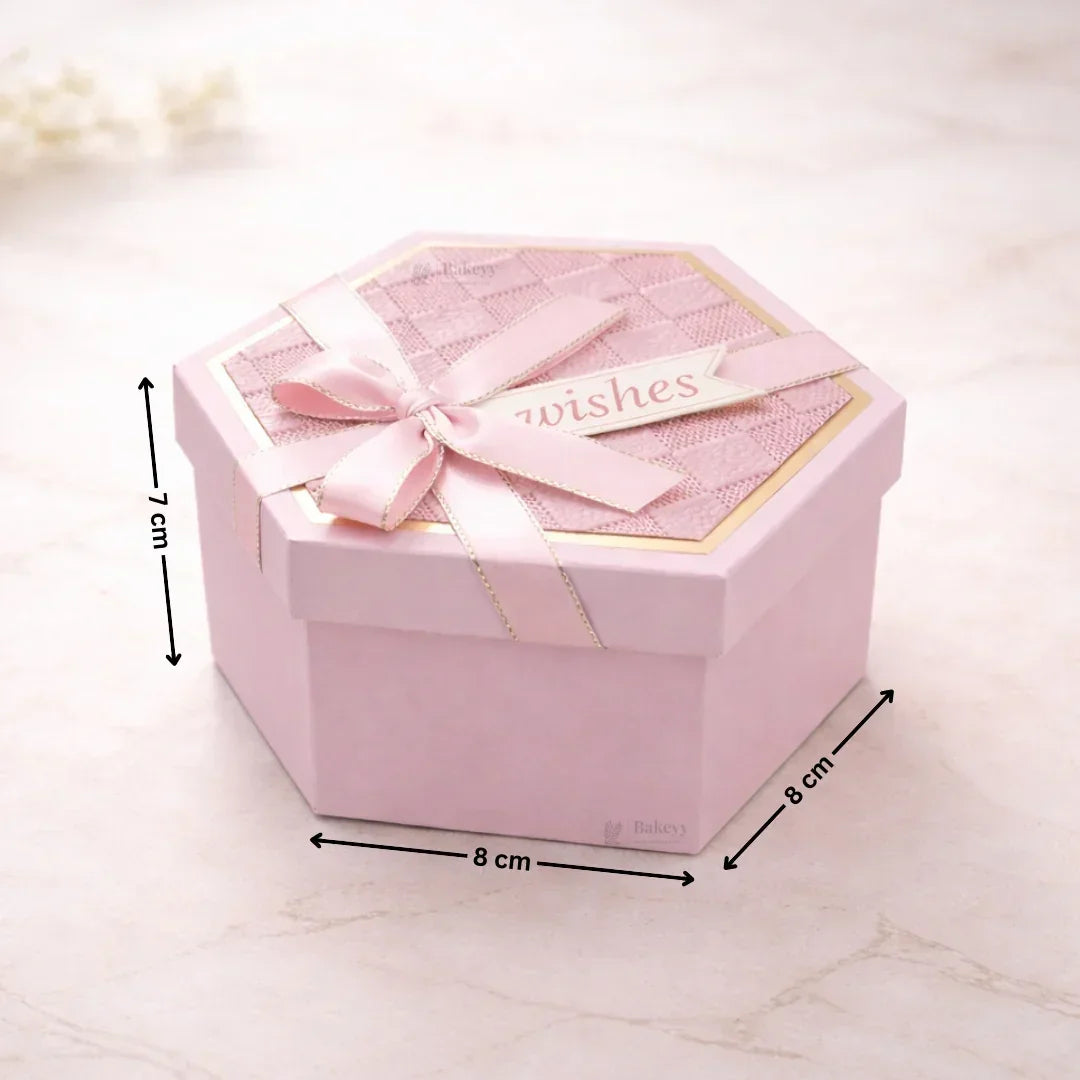 Pink_Hexagon_Gift_Box_with_Ribbon4 - Bakeyy.com