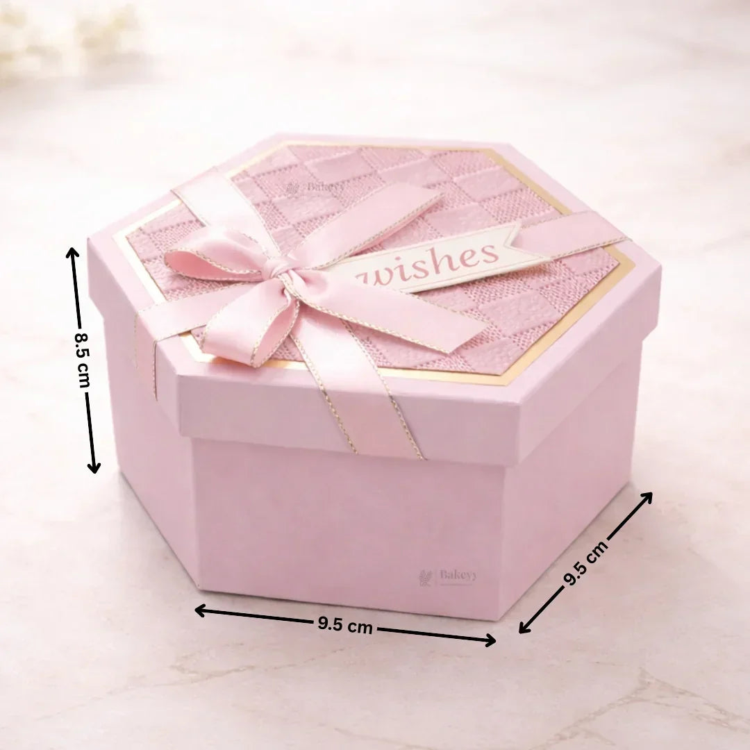 Pink_Hexagon_Gift_Box_with_Ribbon5 - Bakeyy.com