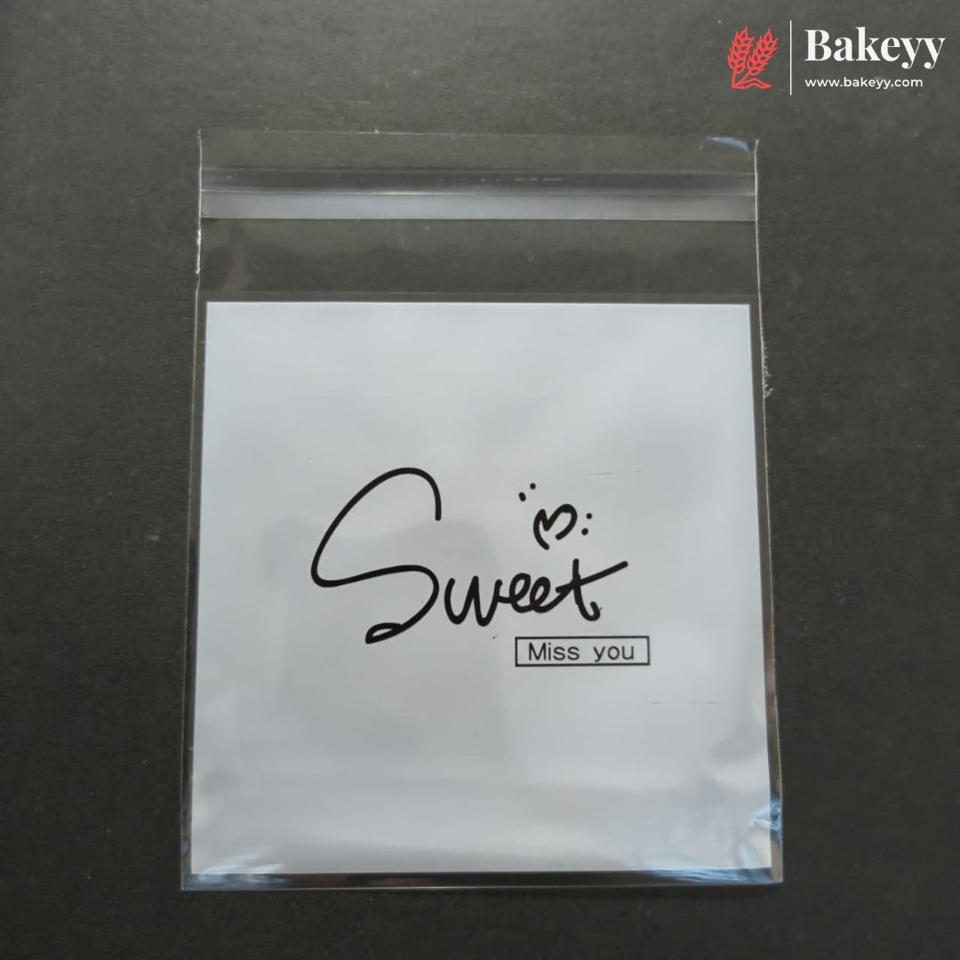10x10cm | Printed Self-Seal Cookie Pouch | Multiple Designs | Pack of 100