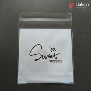 10x10cm | Printed Self-Seal Cookie Pouch | Multiple Designs | Pack of 100