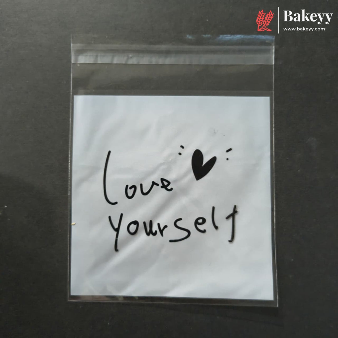 10x10cm | Printed Self-Seal Cookie Pouch | Multiple Designs | Pack of 100