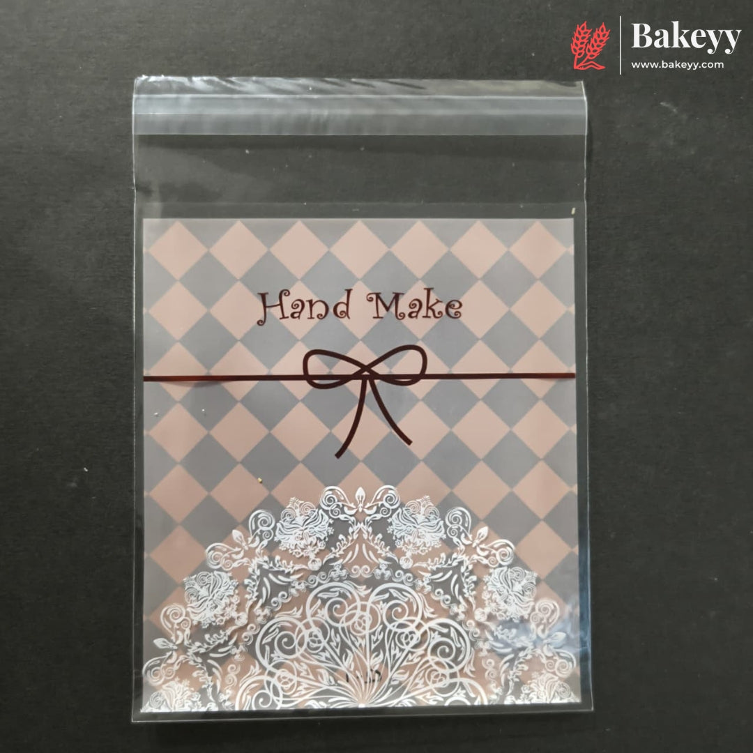 11x10cm | Printed Self-Seal Cookie Pouch | Multiple Designs | Pack of 100
