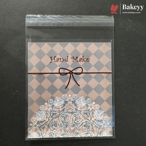 11x10cm | Printed Self-Seal Cookie Pouch | Multiple Designs | Pack of 100