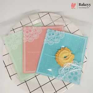10x10cm | Printed Self-Seal Cookie Pouch | Multiple Designs | Pack of 100