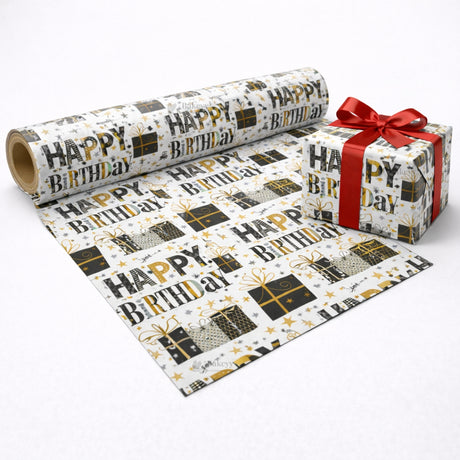 Playful Party Gift Wrapping Paper Sheets | Fun Cartoon & Celebration Prints | Pack of 20 Per Pack