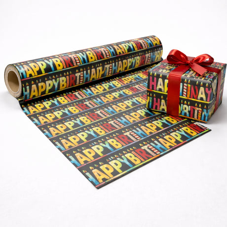 Playful Party Gift Wrapping Paper Sheets | Fun Cartoon & Celebration Prints | Pack of 20 Per Pack