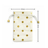 Premium Velvet Polka Dot Potli Bags for Elegant Gifting & Packing l Pack of 10 - Bakeyy.com - India - Premium Velvet Polka Dot Potli Bags for Elegant Gifting & Packing l Pack of 10 - Off-White / 10x14 200.00