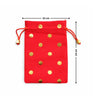 Premium Velvet Polka Dot Potli Bags for Elegant Gifting & Packing l Pack of 10 - Bakeyy.com - India - Premium Velvet Polka Dot Potli Bags for Elegant Gifting & Packing l Pack of 10 - Red / 10x14 200.00