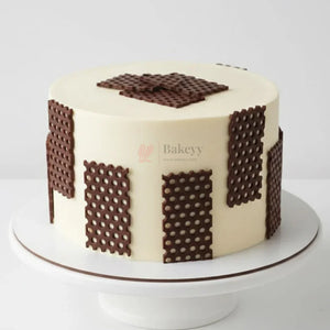PolkaDotTextureGarnishingSiliconeMouldforCakes_ChocolatesRectanglePanelMouldPackof1_1 - Bakeyy.com