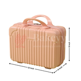 12x6x9 Inch | Portable Makeup Travel Case | Hand Luggage | Bag Organizer | Pastel Pink | 1 Piece