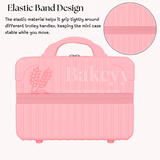 12x6x9 Inch | Portable Makeup Travel Case | Hand Luggage | Bag Organizer | Pastel Pink | 1 Piece
