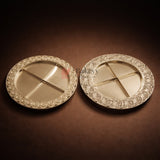 Premium Decorative Dry Fruit Serving Tray | 4-Partition Silver Finish | Pack of 1