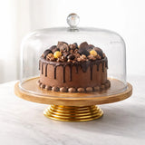 PremiumAcrylicCakeDomewithWoodenBase_18 - Bakeyy.com