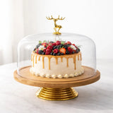 PremiumAcrylicCakeDomewithWoodenBase_8 - Bakeyy.com