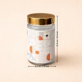 Premium Chocolate & Dry Fruit Hamper Gift Box with Glass Jars | Modern Geometric Design with Gold Embossed Lid | Pack of 1