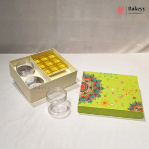 Premium Festive Gift Hamper Box with Chocolate Cavity & Jar | Pack of 1