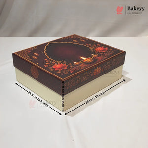 Premium Festive Gift Hamper Box with Chocolate Cavity & Jar | Pack of 1
