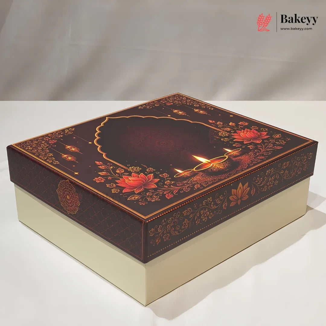 Premium Festive Gift Hamper Box with Chocolate Cavity & Jar | Pack of 1