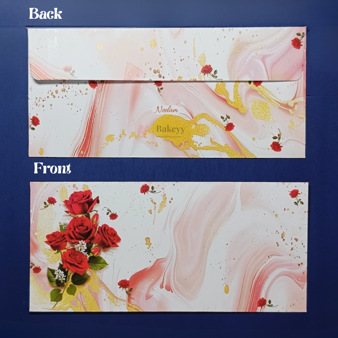 Premium Floral Money Envelopes for Wedding & Gifting | Luxury Shagun Cash Covers | Pack of 25
