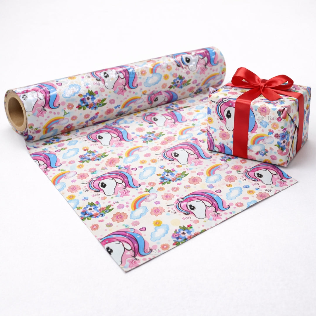 Playful Party Gift Wrapping Paper Sheets | Fun Cartoon & Celebration Prints | Pack of 20 Per Pack