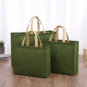 PremiumMatteGreenCarryBagwithKraftHandles_2 - Bakeyy.com
