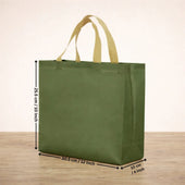 PremiumMatteGreenCarryBagwithKraftHandles_5 - Bakeyy.com