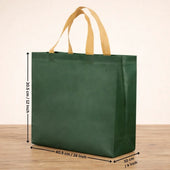 PremiumMatteGreenCarryBagwithKraftHandles_7 - Bakeyy.com
