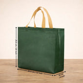 PremiumMatteGreenCarryBagwithKraftHandles_8 - Bakeyy.com