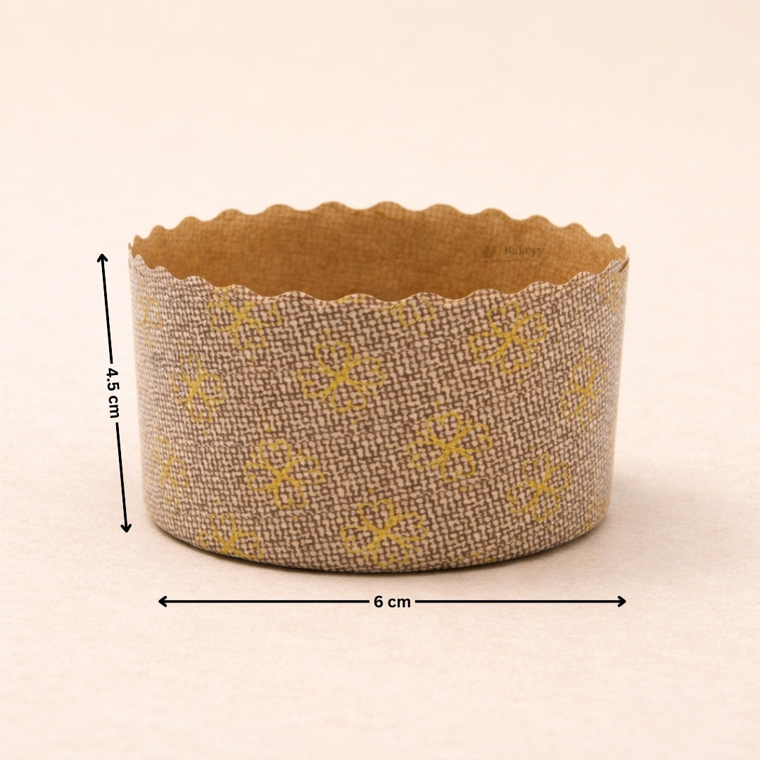 Premium Paper Bake N Serve Cups | Printed Disposable Baking Moulds | Pack of