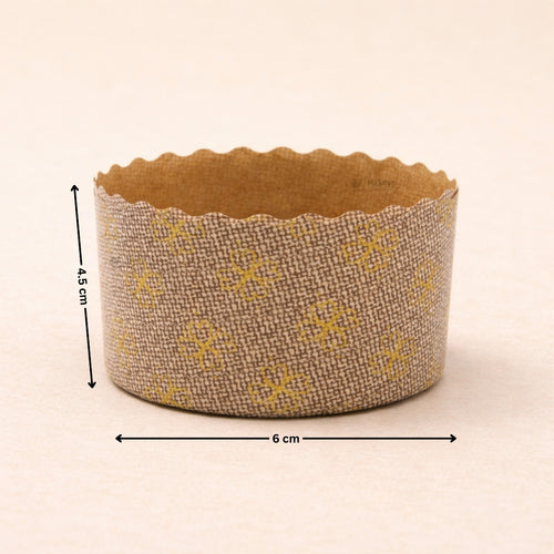 Premium Paper Bake N Serve Cups | Printed Disposable Baking Moulds | Pack of