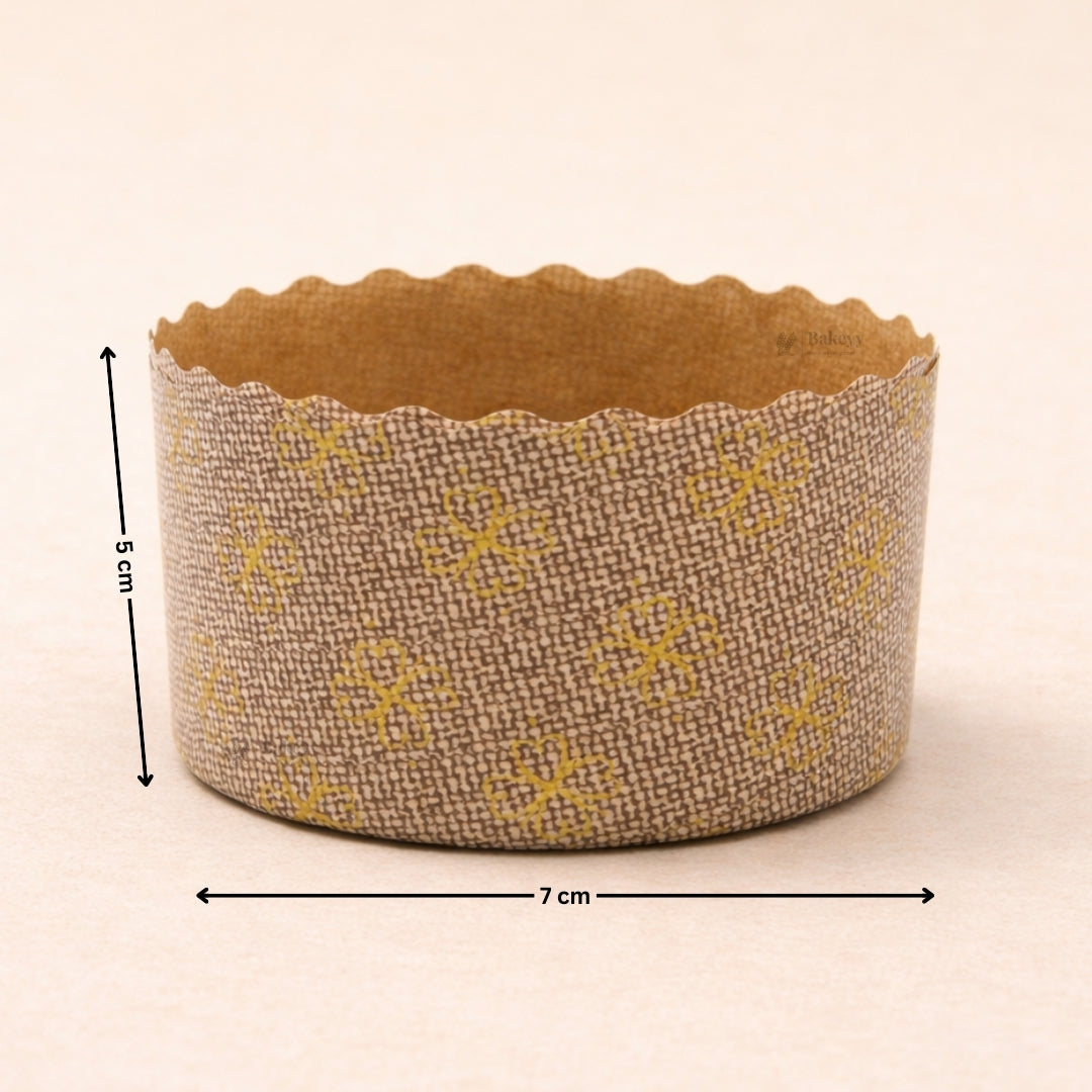 Premium Paper Bake N Serve Cups | Printed Disposable Baking Moulds | Pack of