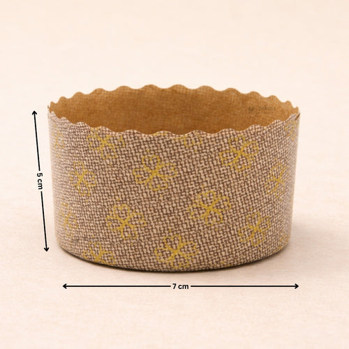 Premium Paper Bake N Serve Cups | Printed Disposable Baking Moulds | Pack of