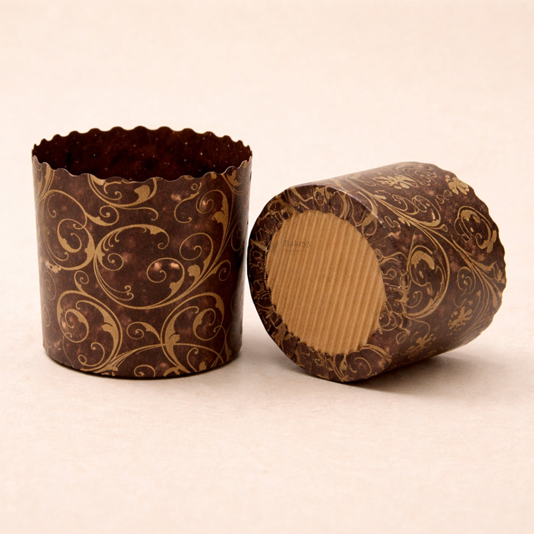 Premium Paper Bake N Serve Cups | Printed Disposable Baking Moulds | Pack of