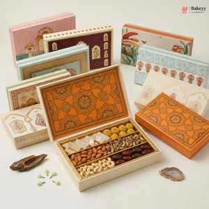 Premium Printed Dry Fruit & Sweets Gift Box | 2 Capacities | Pack of 1