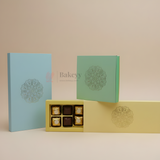 Premium Rigid Chocolate Box with Gold Foil Design | Pack of 10