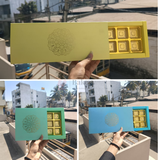Premium Rigid Chocolate Box with Gold Foil Design | Pack of 10