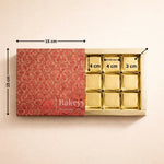 Premium Rigid Sliding Chocolate Box with Gold Tray | Gold Printed Gift Box | Pack of 10