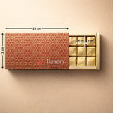 Premium Rigid Sliding Chocolate Box with Gold Tray | Gold Printed Gift Box | Pack of 10
