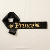 Premium Satin Prince Party Sash with Crown Design for Celebrations | Pack of 1