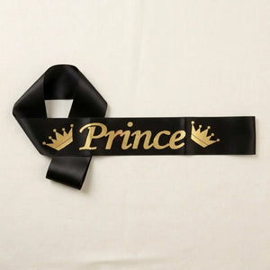 PremiumSatinPrincePartySashwithCrownDesignforCelebrations_2 - Bakeyy.com