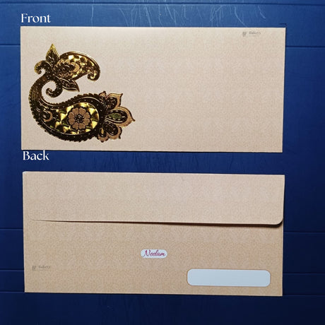 Royal Heritage Gold-Foil Shagun Envelopes | Premium Cash & Gift Envelopes | Multiple Elegant Designs | Pack of 25