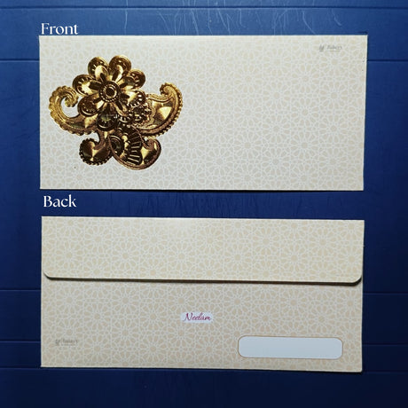 Royal Heritage Gold-Foil Shagun Envelopes | Premium Cash & Gift Envelopes | Multiple Elegant Designs | Pack of 25