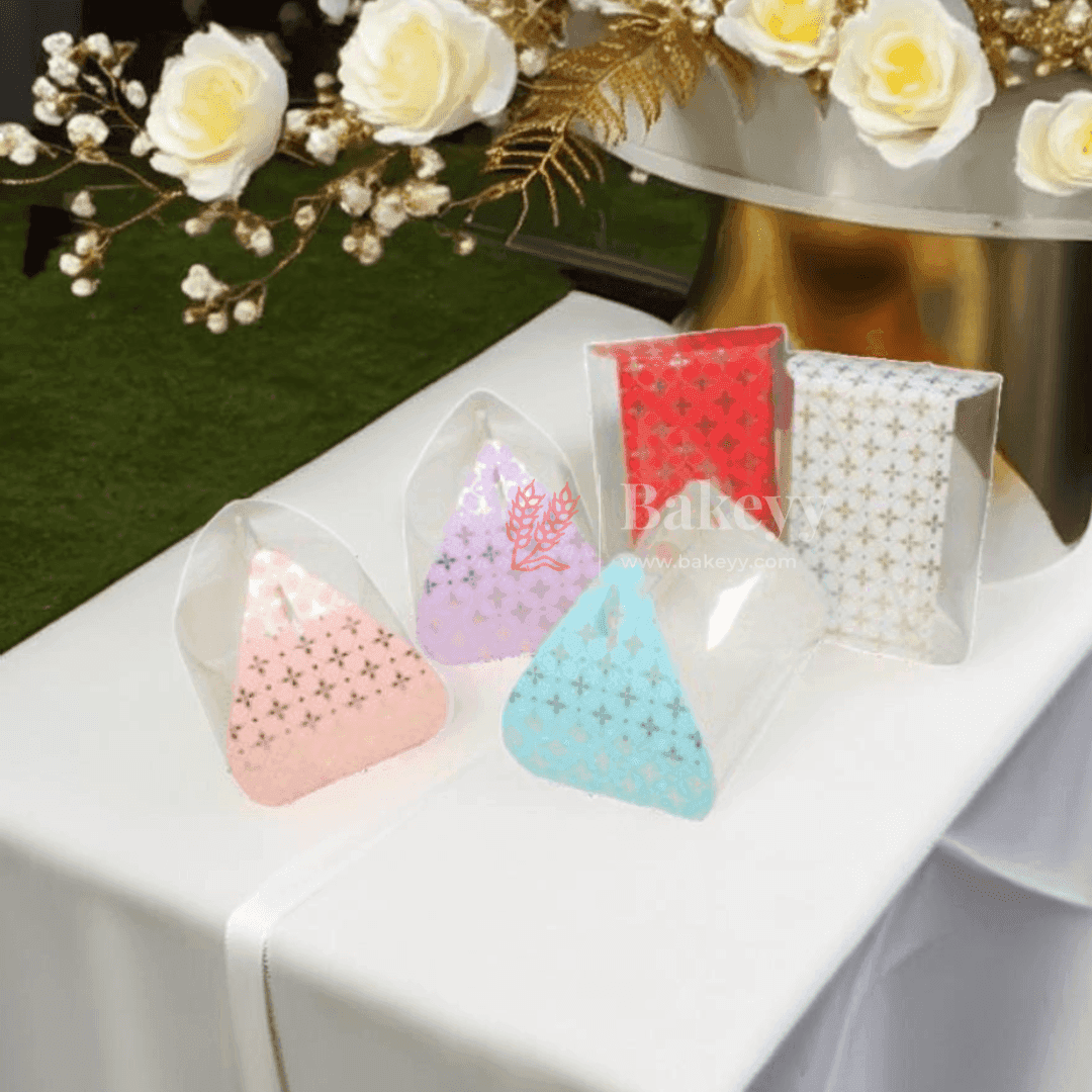 Premium Bakery Box with Handle || Elegant Design for Gifting and Packaging || Pack of 10 || - Bakeyy.com - India - Premium Bakery Box with Handle || Elegant Design for Gifting and Packaging || Pack of 10 || - Pink