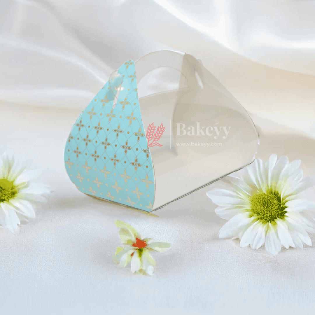 Premium Bakery Box with Handle || Elegant Design for Gifting and Packaging || Pack of 10 || - Bakeyy.com - India - Premium Bakery Box with Handle || Elegant Design for Gifting and Packaging || Pack of 10 || - Aqua