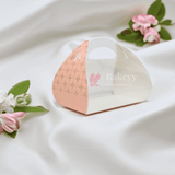 Premium Bakery Box with Handle || Elegant Design for Gifting and Packaging || Pack of 10 || - Bakeyy.com - India - Premium Bakery Box with Handle || Elegant Design for Gifting and Packaging || Pack of 10 || - Pink