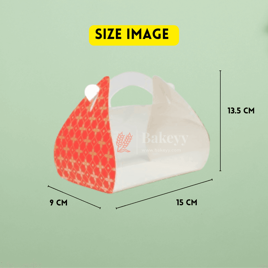 Premium Bakery Box with Handle || Elegant Design for Gifting and Packaging || Pack of 10 || - Bakeyy.com - India - Premium Bakery Box with Handle || Elegant Design for Gifting and Packaging || Pack of 10 || - Pink