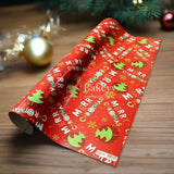 Premium Festive Christmas Wrapping Paper - Red, Blue ,White & Festive Design (Pack of 25) - Bakeyy.com - India - Premium Festive Christmas Wrapping Paper - Red, Blue ,White & Festive Design (Pack of 25) - Design 1