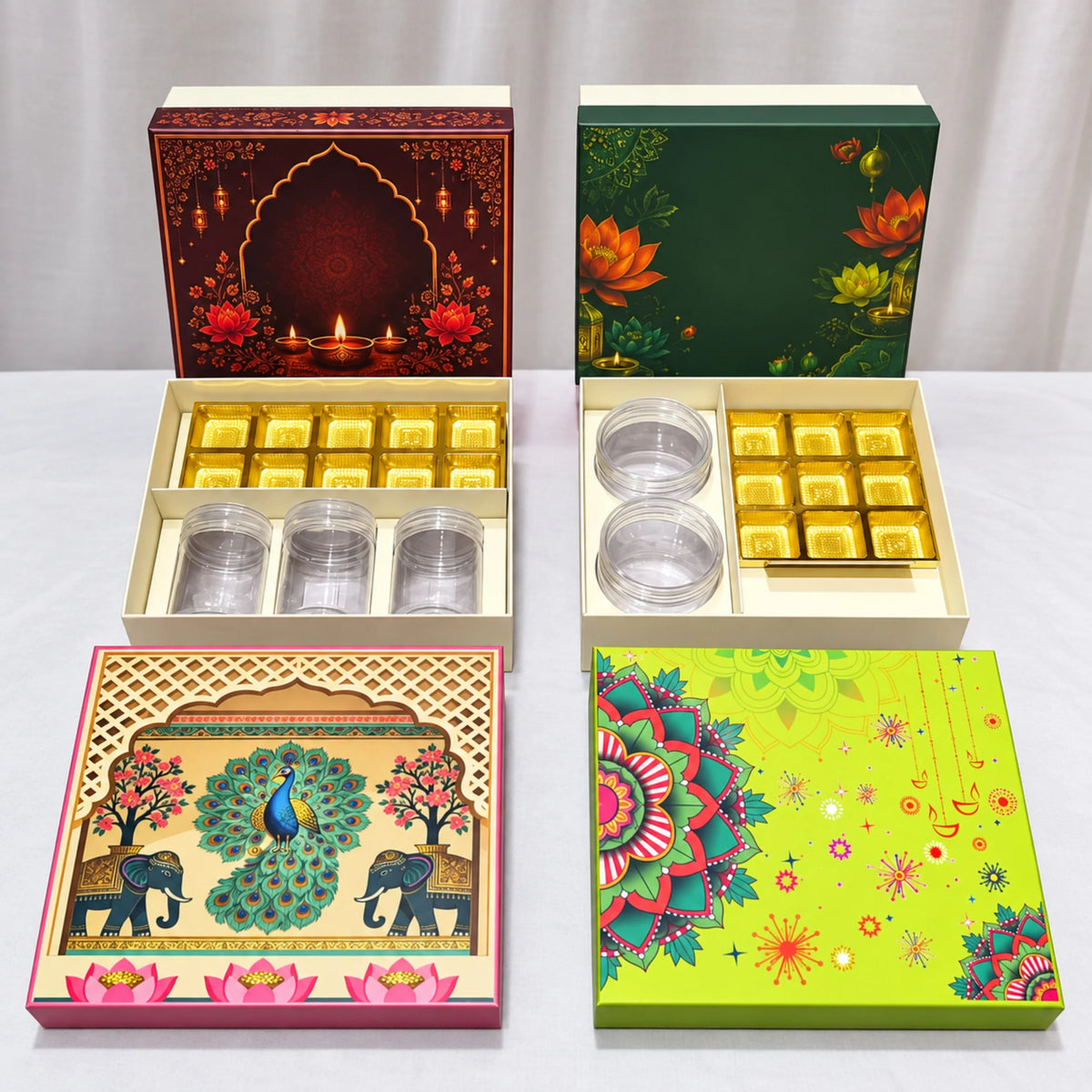 Premium_Festive_Gift_Hamper_Box_with_Chocolate_Glass_Jar_Compartments_Decorative_Box_for_Chocolates_Sweets_Dry_Fruits - Bakeyy.com IN