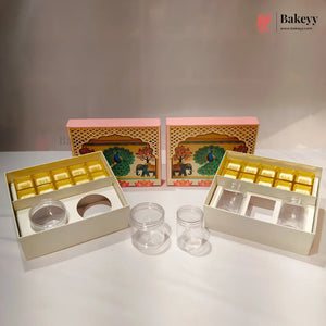 Premium Festive Gift Hamper Box with Chocolate Cavity & Jar | Pack of 1